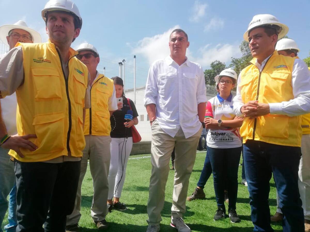 Parte de tranquilidad entregaron las autoridades en su visita a las obras de los Juegos Nacionales. //julio castaño/el universal