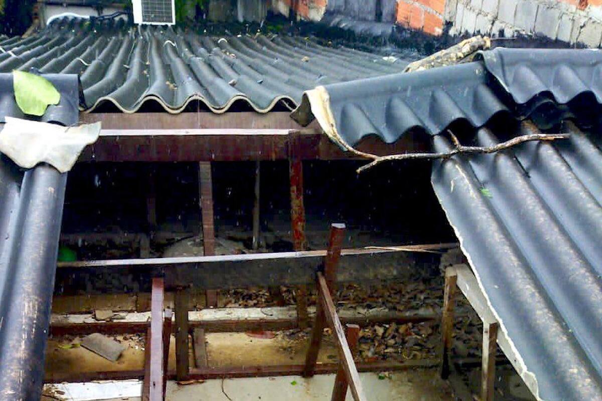 Por lo menos 20 casas afectadas dejó vendaval en Barranquilla
