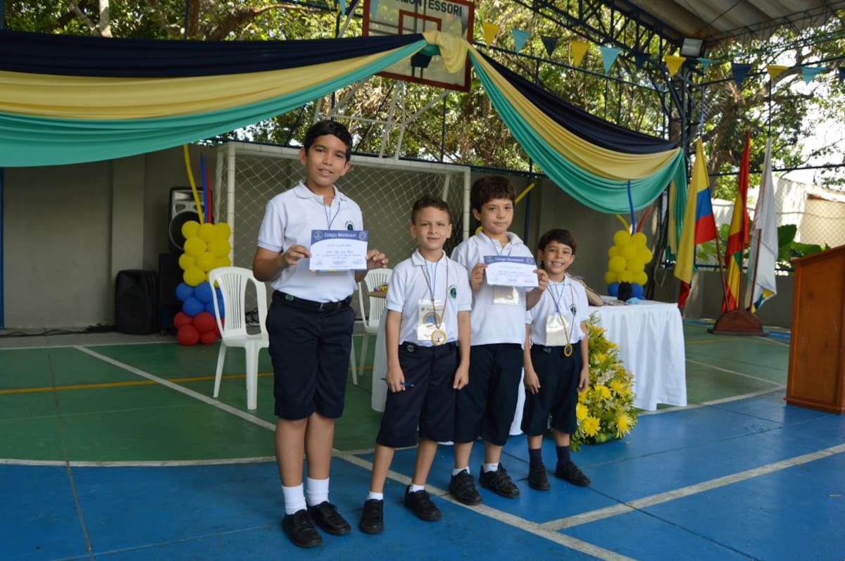 Andrés Torres, Matías Román, Kevin Cardona y Martín González.
