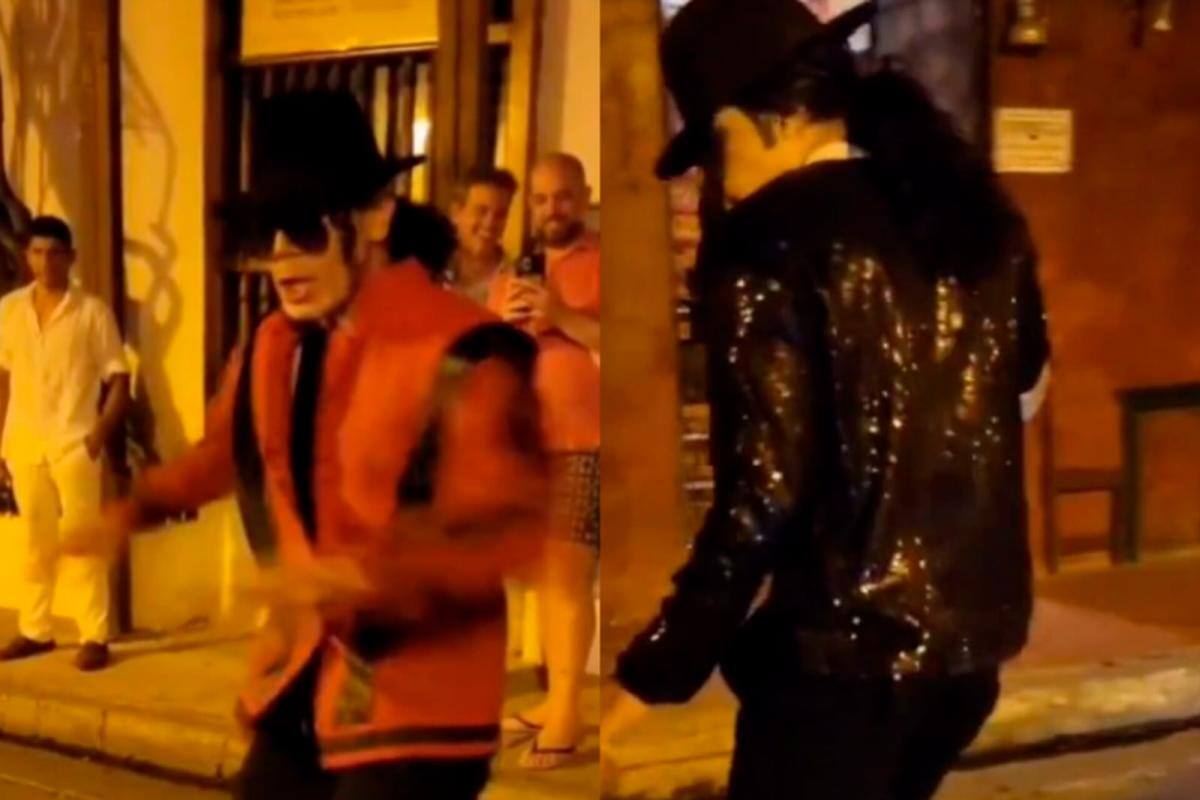 Video: Nuevo duelo de dos “Michael Jackson” en el Centro de Cartagena