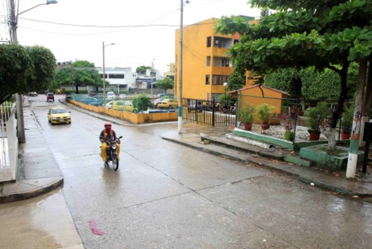 Uno de los barrios mejor pavimentados de la zona.