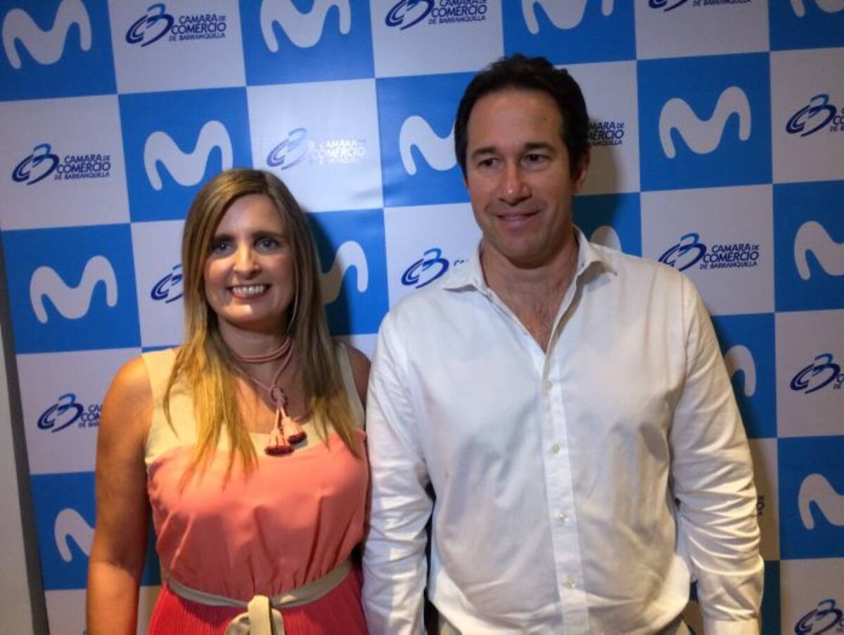 María José Vengoechea, presidenta ejecutiva de la Cámara de Comercio de Barranquilla y Daniel González Echeverri. cortesía