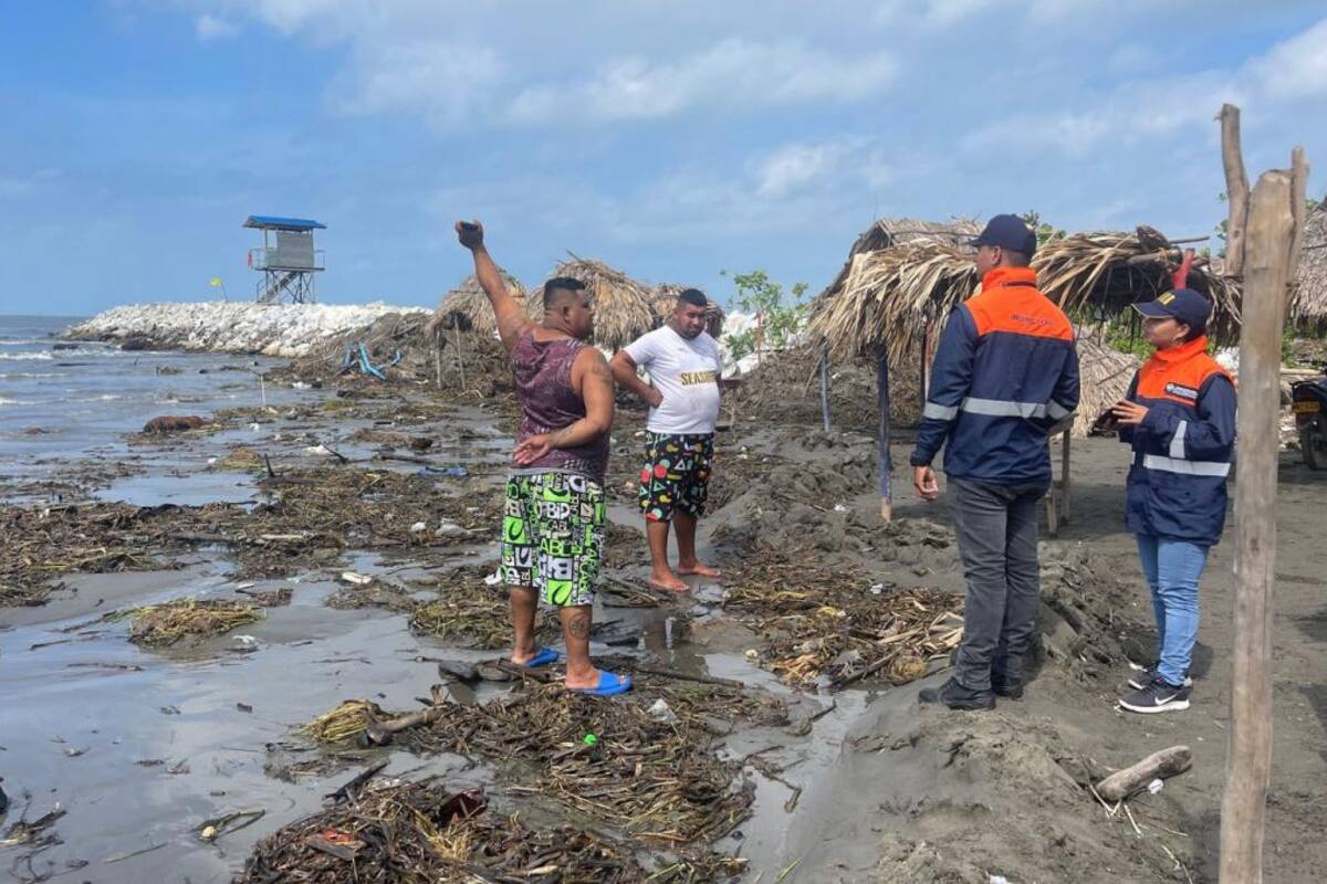 Ante fuertes vientos, Dimar lanza alerta en playas del Atlántico