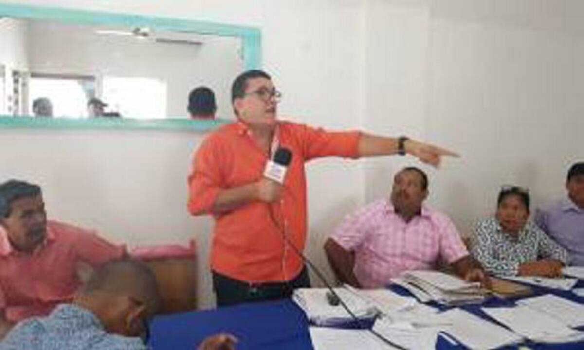 Olimpo Anaya, sindicalista de Educación. CORTESÍA.