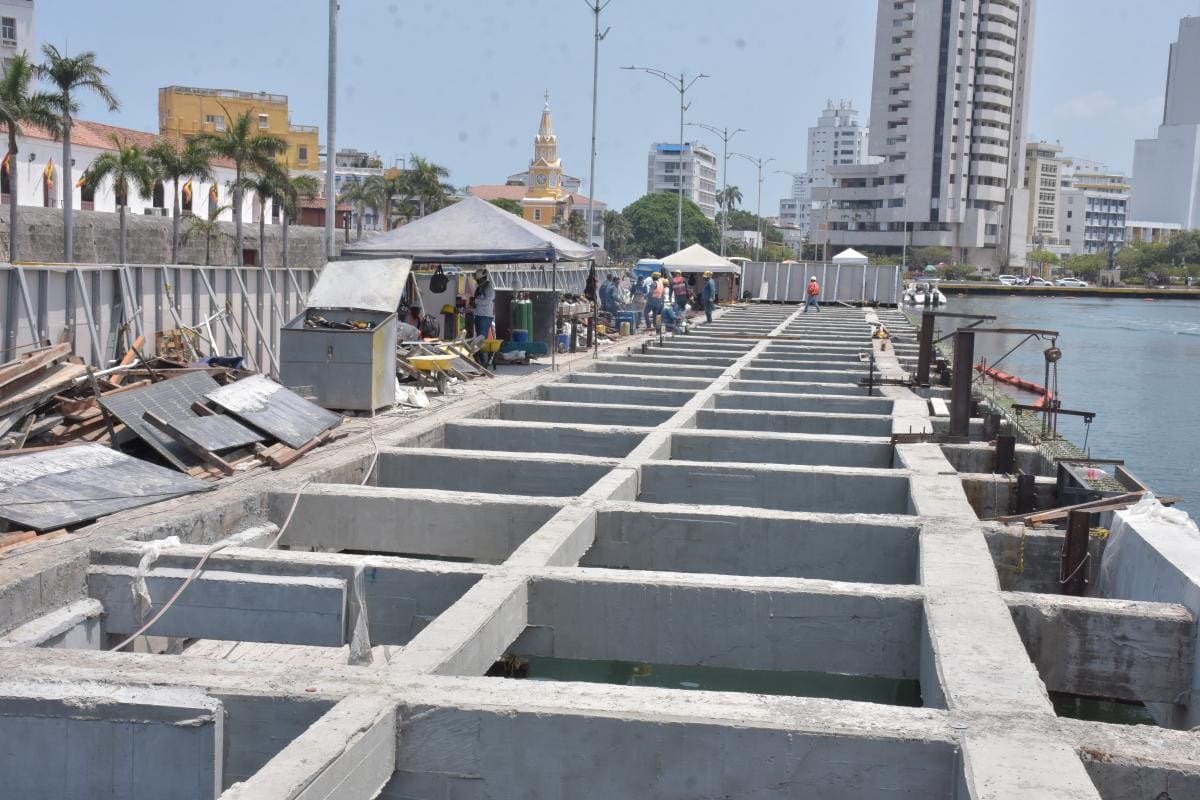Los trabajos de la Fase 1 en el muelle avanzan en un 50 por ciento de avance. //Fotos: Luis Herrán - El Universal