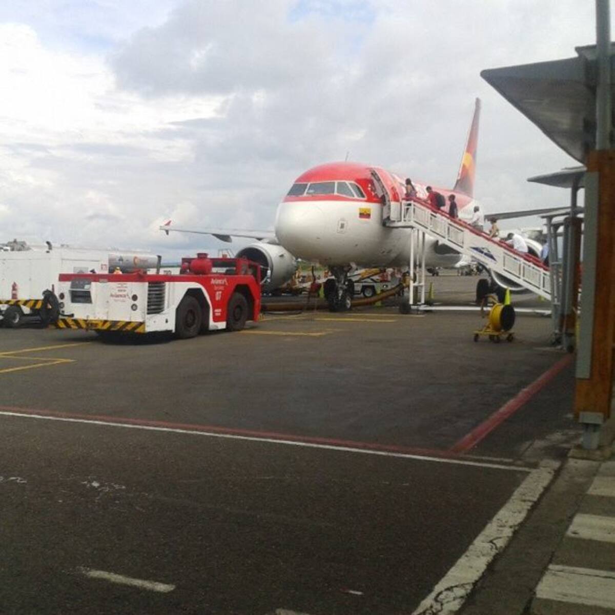 Avion de aerolínea Avianca vuelo AV9503. CORTESÍA PASAJERO.