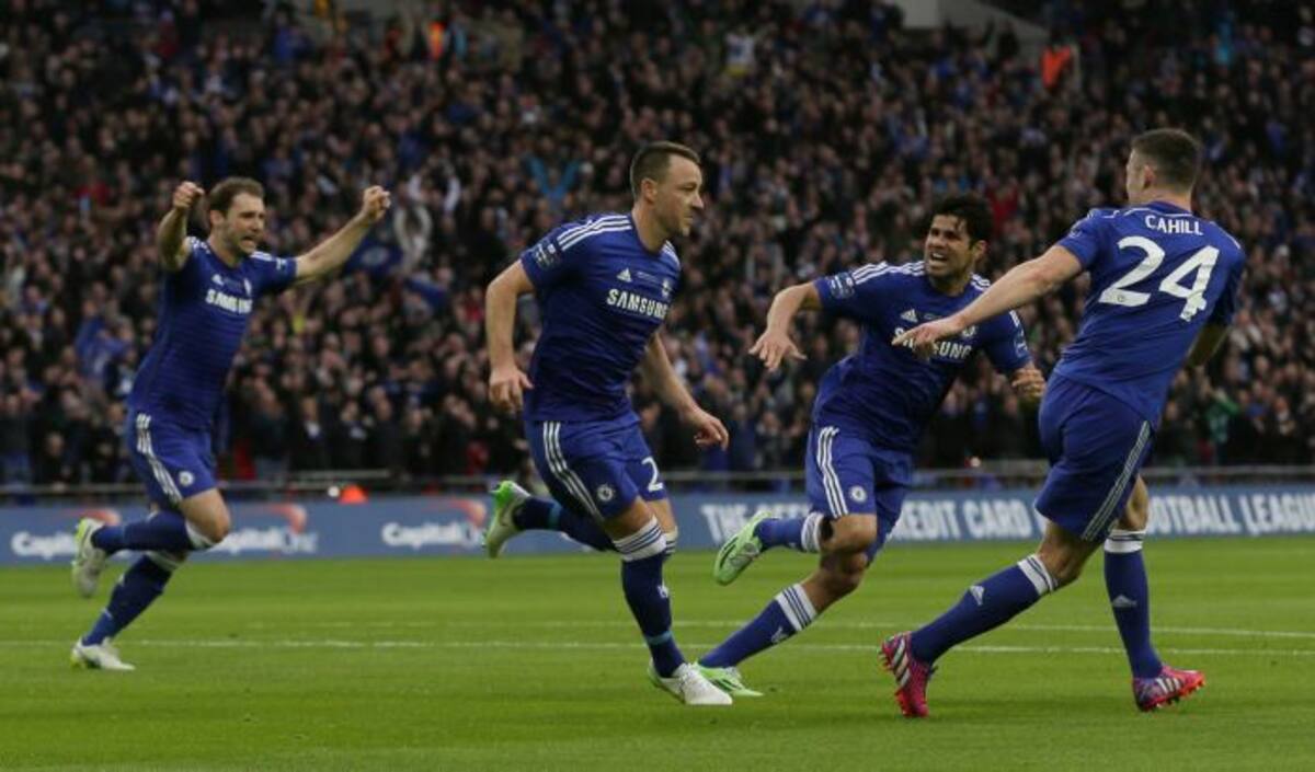 Chelsea ganó y se coronó campeón de la Copa de la Liga. AP Kirsty Wigglesworth