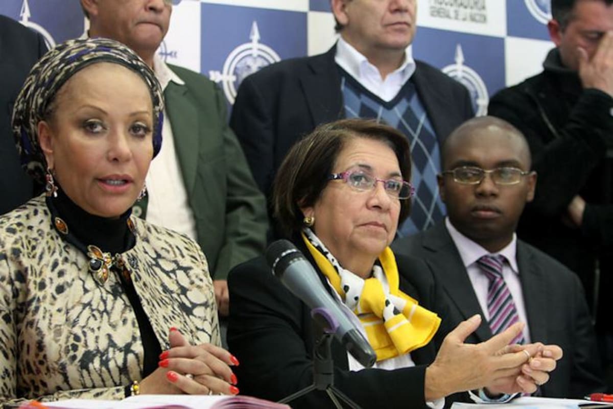 Piedad Córdoba, Aída Avella y miembros de las comunidades afro piden conteo votos y verificación de las elecciones en todo el país. COLPRENSA