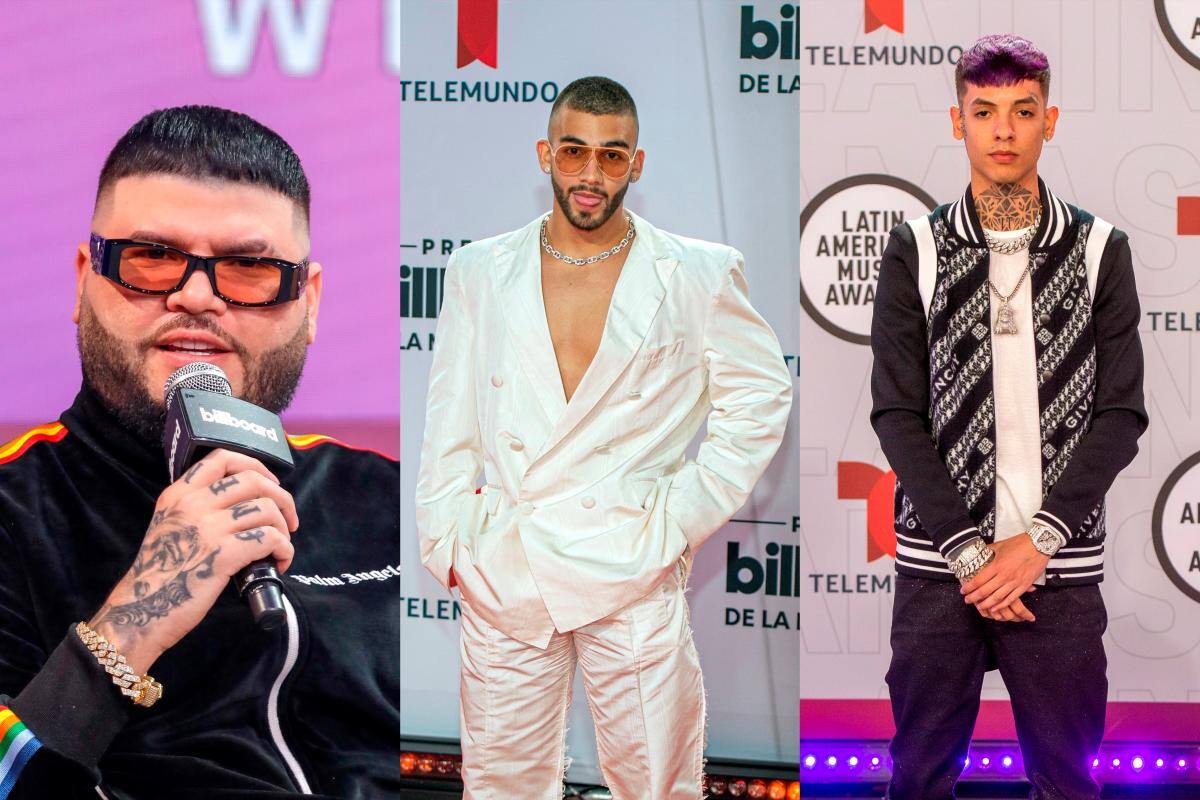 Farruko, Mauel Turizo y Cano.//Foto: Efe.