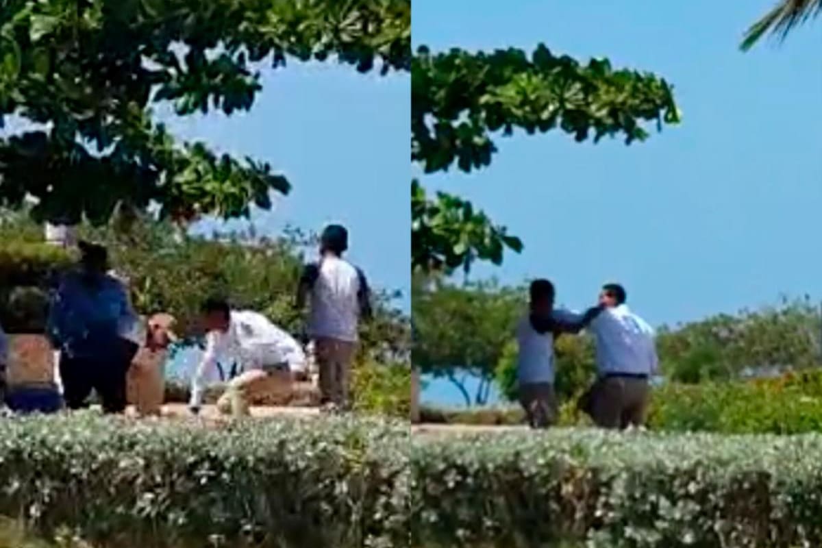 Video: Conductores de Transcaribe se fueron a los golpes