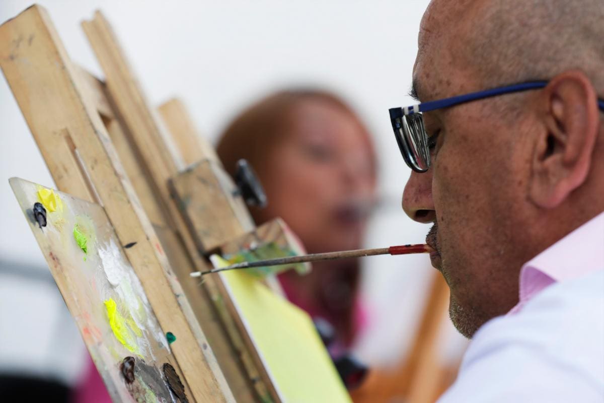 La resiliencia de estos artistas se transmite a través de sus obras. // EFE