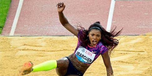 Caterine Ibargüen actuará este jueves en Roma por la Liga Diamante
