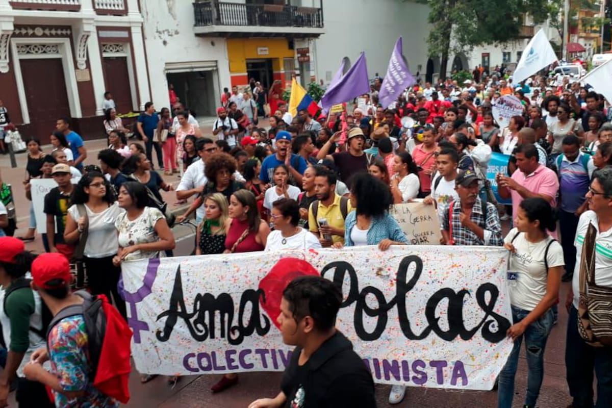 Cartagena marcha para rechazar asesinatos de líderes sociales