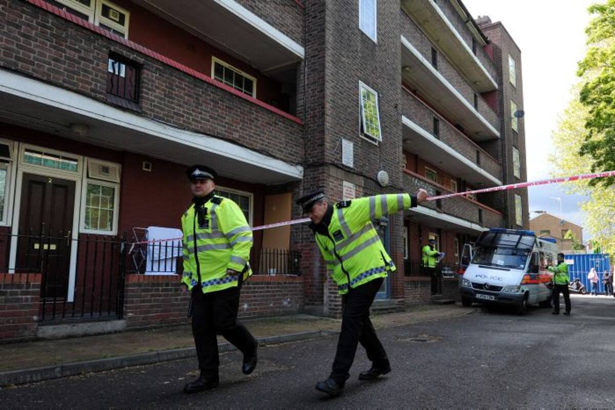 Scotland Yard desplegó 1.200 agentes en diferentes sitios emblemáticos de Londres. AFP CARL COURT