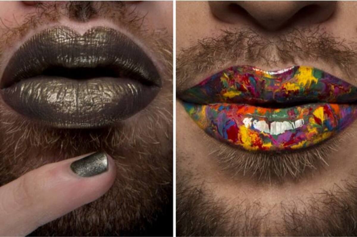 La revolucionaria publicidad de Obsessive Compulsive Cosmetics con hombres usando labial causa polémica en redes sociales Twitter @occmakeup