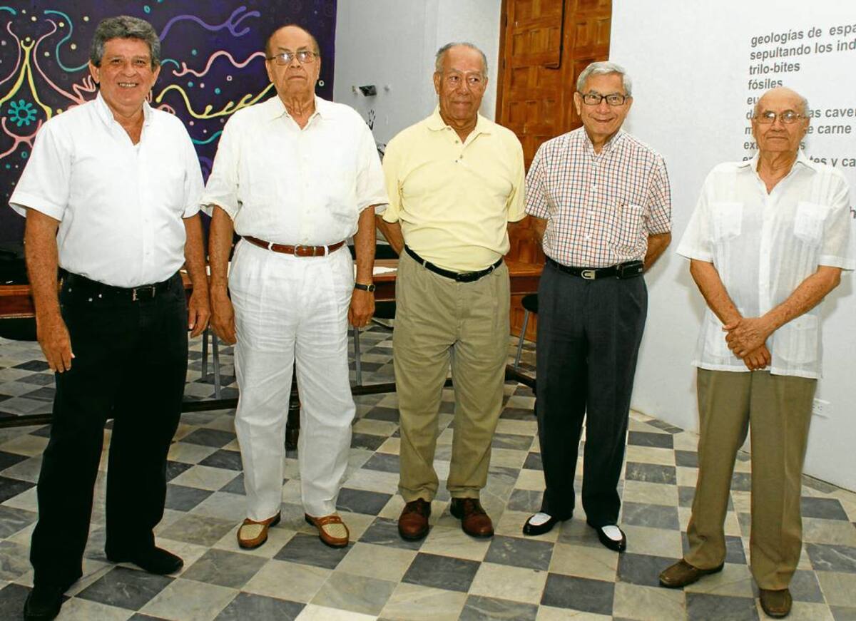 Raúl Porto, Orlando Arévalo, Oswaldo Carballo, Carlos Vi-llalba y Marcial Calvo. fotos Maruja Parra/El Universal/