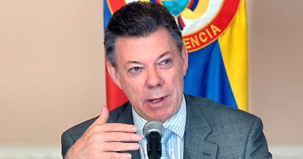 Juan Manuel Santos, presidente de Colombia. ARCHIVO