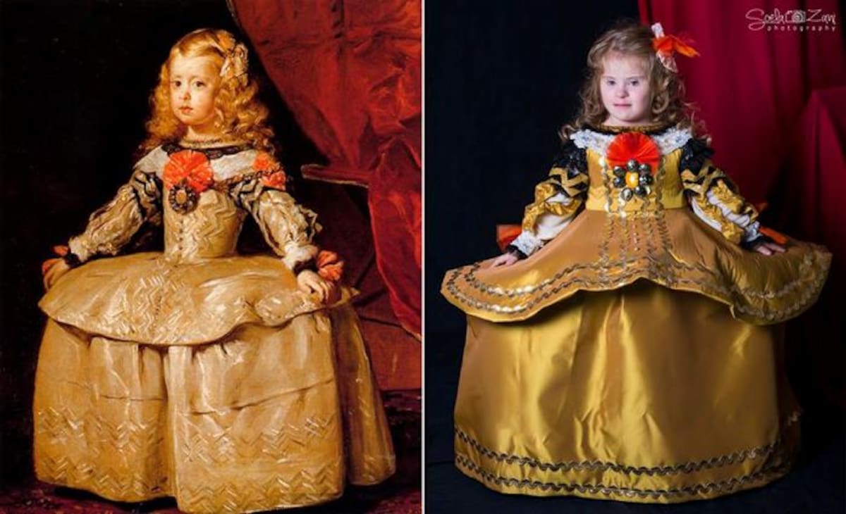 Obras de arte inspiradas en niños con síndrome de down Facebook Soela Zani
