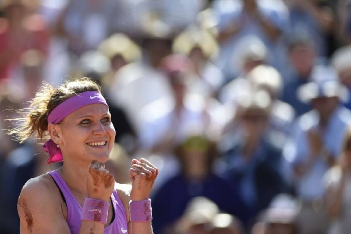 Lucie Safarova celebra su triunfo en Roland Garros. AFP DOMINIQUE FAGET