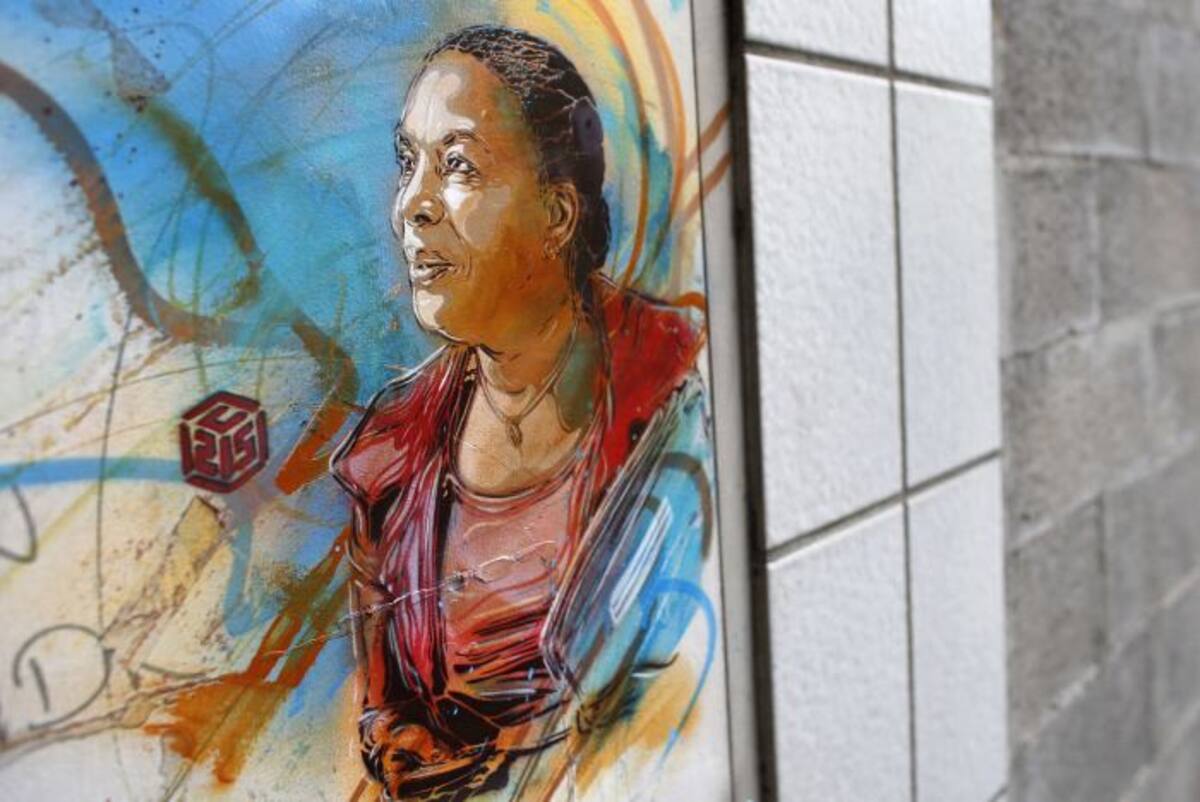Dibujo de Christiane Taubira, ministra francesa. AFP THOMAS SAMSON