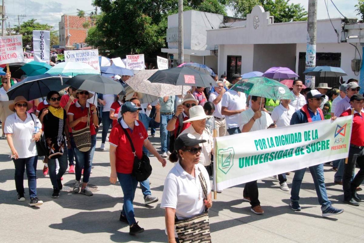 En Sucre, paro nacional estatal iniciará con movilización de docentes y otros sindicatos