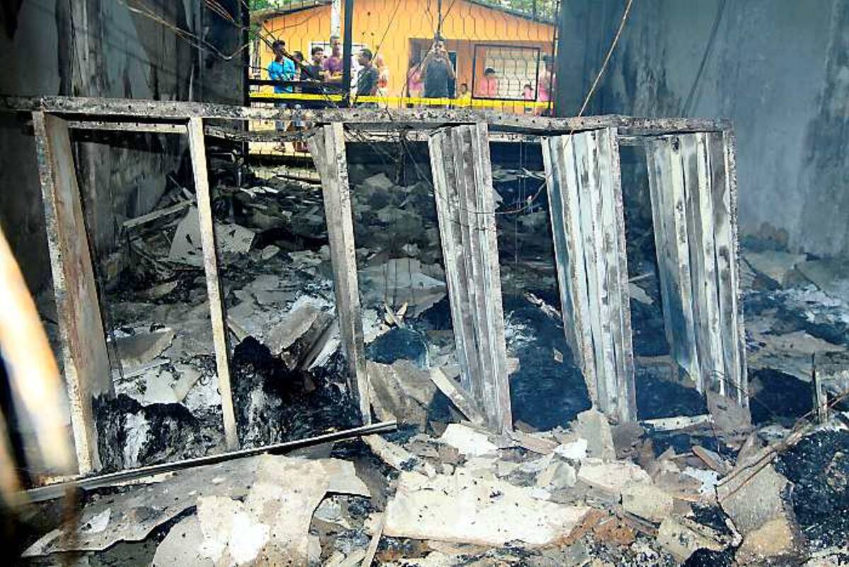 La Registraduría de Mahates fue incendiada. Se perdieron todos los documentos. JULIO CASTAÑO - EL UNIVERSAL
