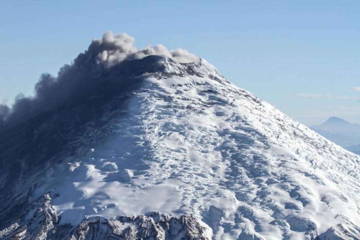 Volcán nevado de Cotopaxi. AFP PABLO COZZAGLIO