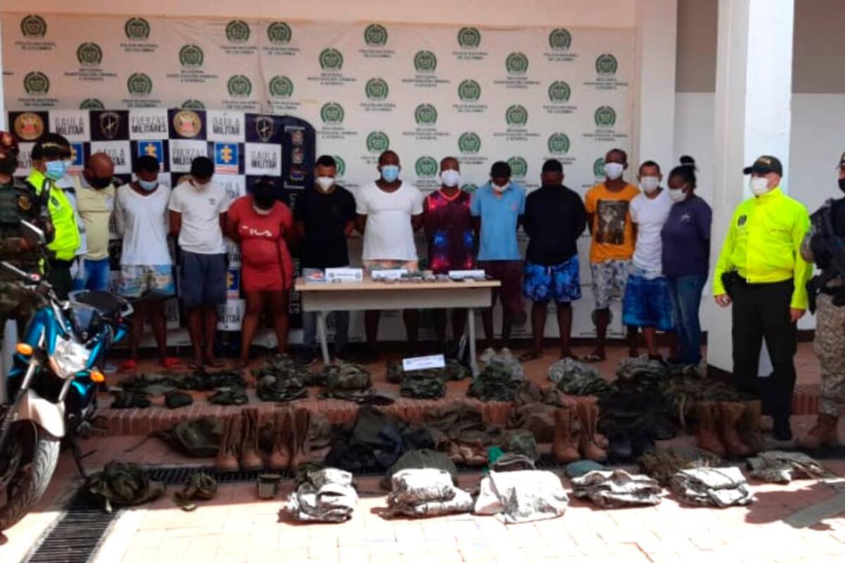 Desmantelan a “Los Nativos”, banda al servicio de Clan del Golfo