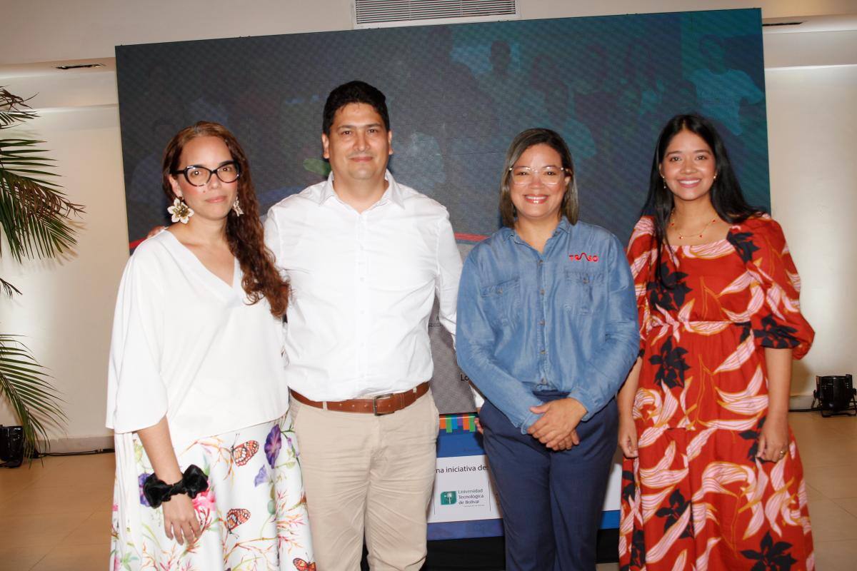 Tatiana Velásquez, Juan Camilo Oliveros, Jackeline Pájaro y Melissa Mendoza. //Fotos: Óscar Díaz – El Universal.