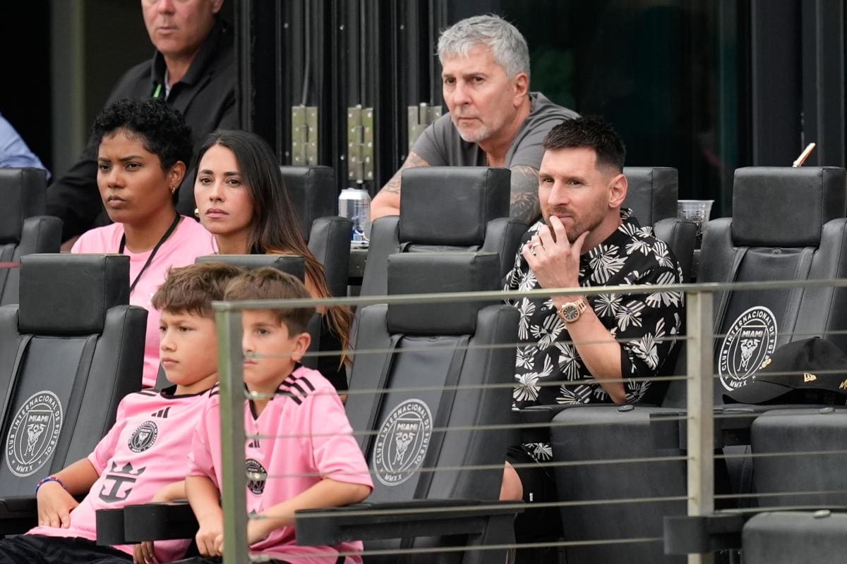Lionel Messi vio la derrota del Inter Miami desde la tribuna