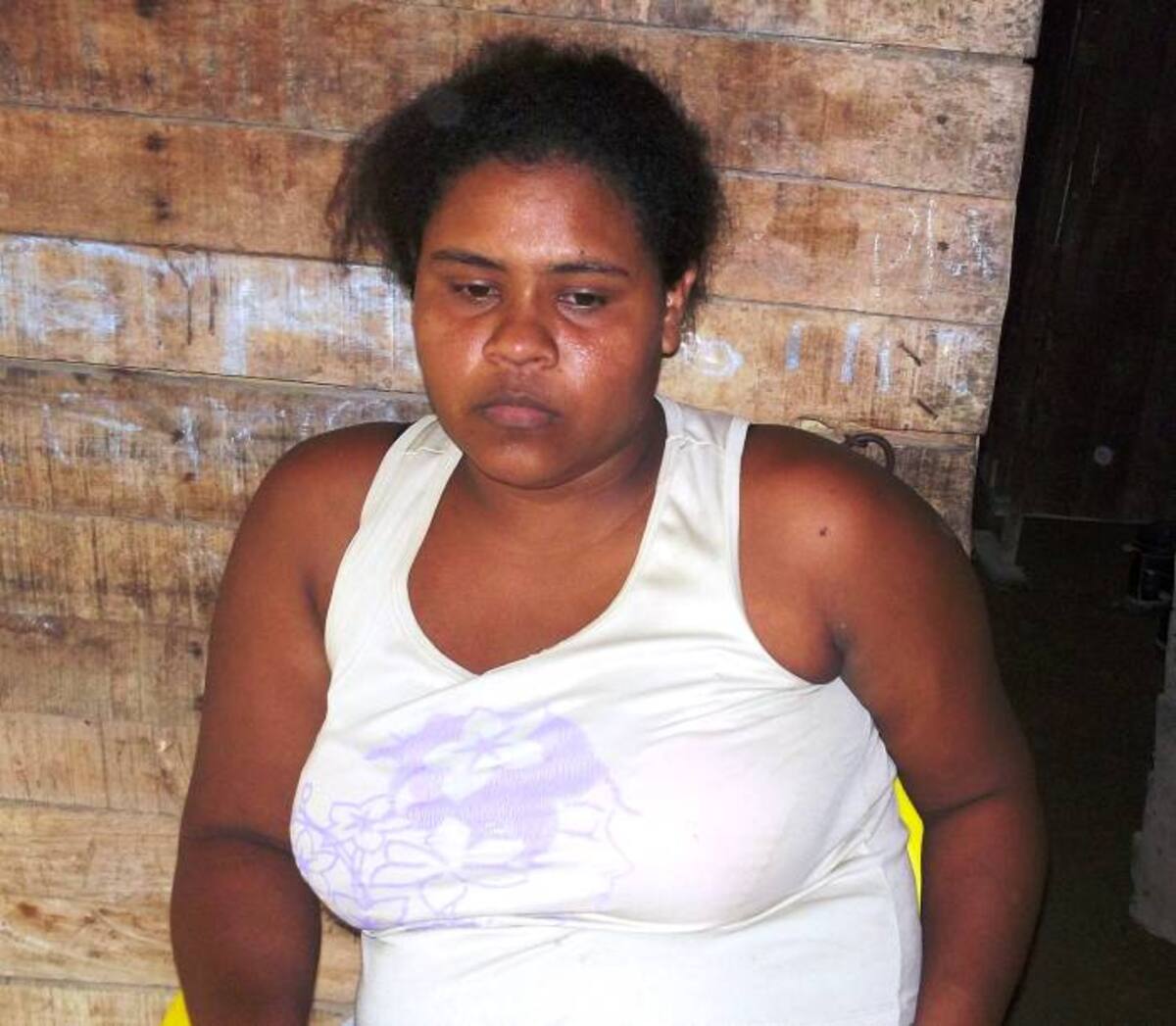 Ana Lucía Calao, madre de la menor, estaba desconsolada.