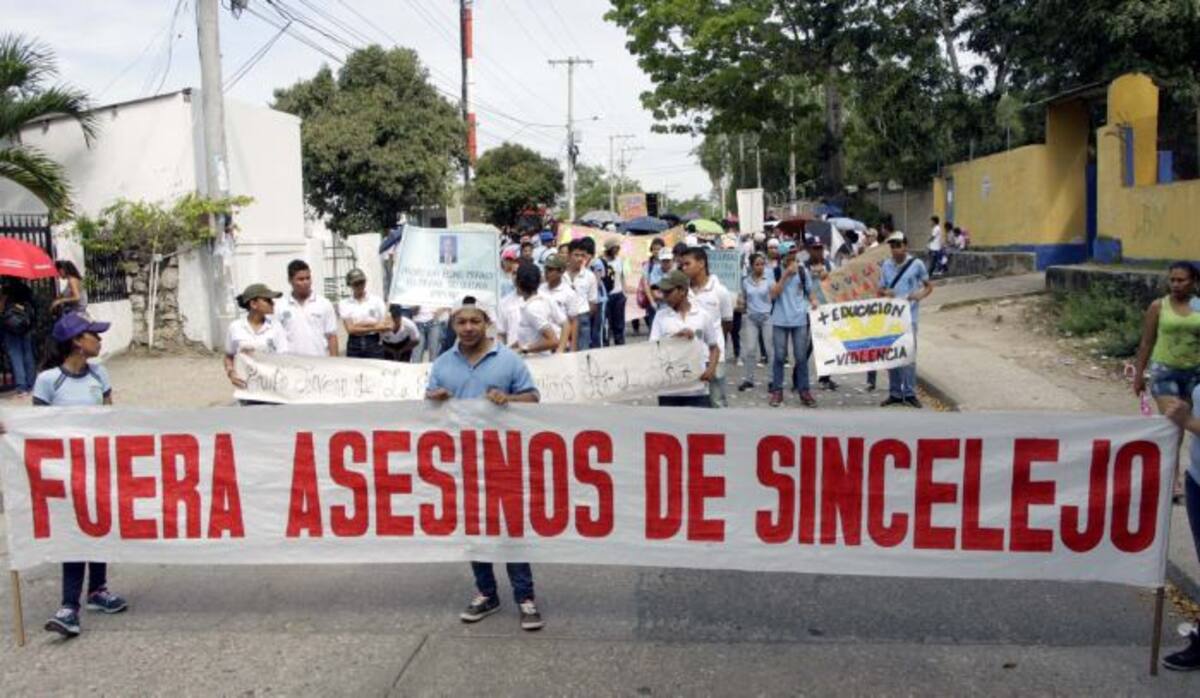 Una movilización social para rechazar la inseguridad se cumplió la semana anterior en Sincelejo. MANUEL SANTIAGO PÉREZ/EL UNIVERSAL/
