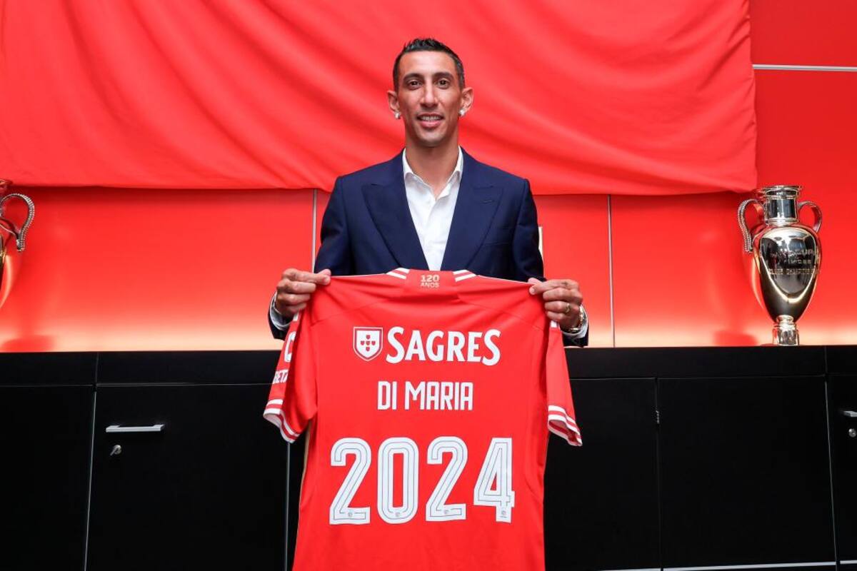 Así recibieron los hinchas del Benfica a Ángel Di María