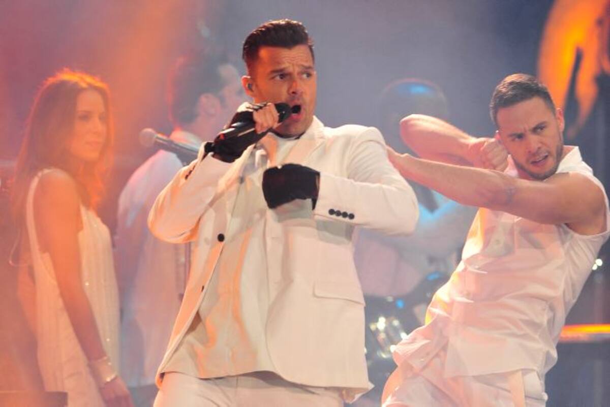 Ricky Martin en la apertura del Festival Internacional de la Canción de Viña del Mar. AFP FRANCESCO DEGASPERI