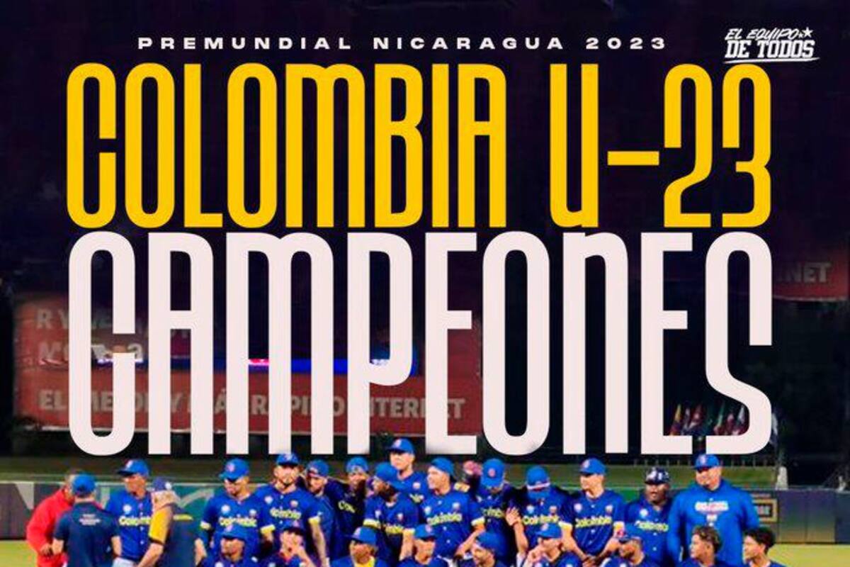 ¡Atención! Colombia se corona campeón del Preolimpico de Béisbol Sub-23