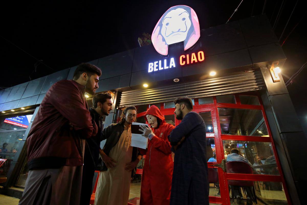 Café ‘Bella Ciao’ en Pakistán.