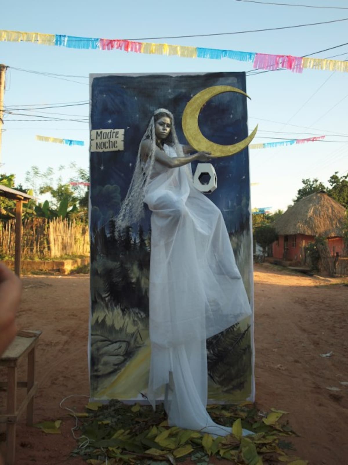 Cuadro vivo con elementos pintados. FOTOS OLGA LUCÍA JORDÁN