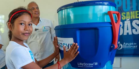 Calamar, primer municipio en recibir la estrategia para mejorar el agua en instituciones educativas de Bolívar
