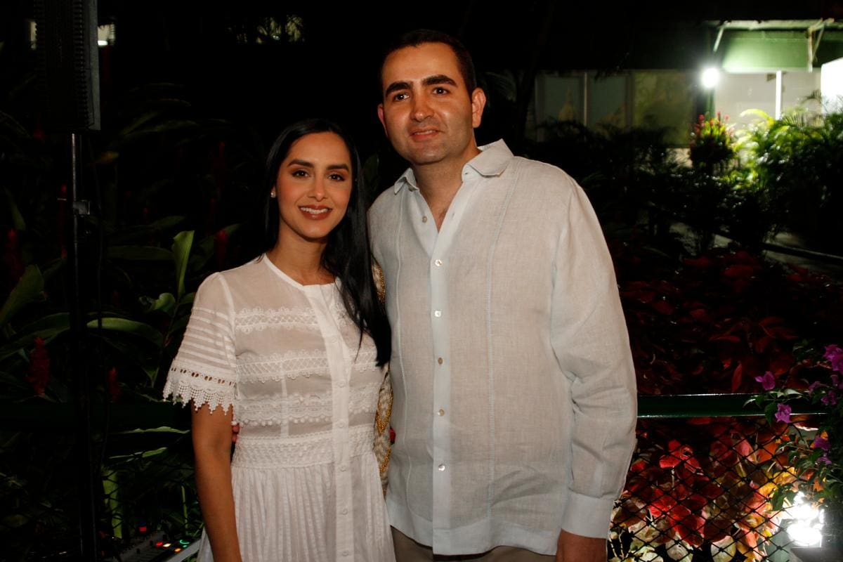 Natalia Eljach y el gobernador Vicente Blel.//Foto: Luis Eduardo Herrán - El Universal.