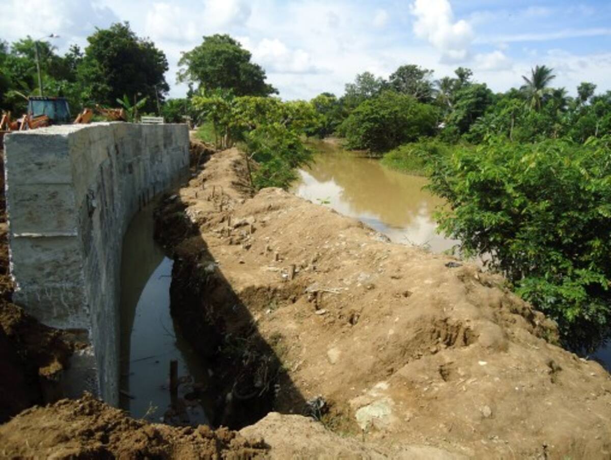 Terminaron las obras de protección del caño Bugre.