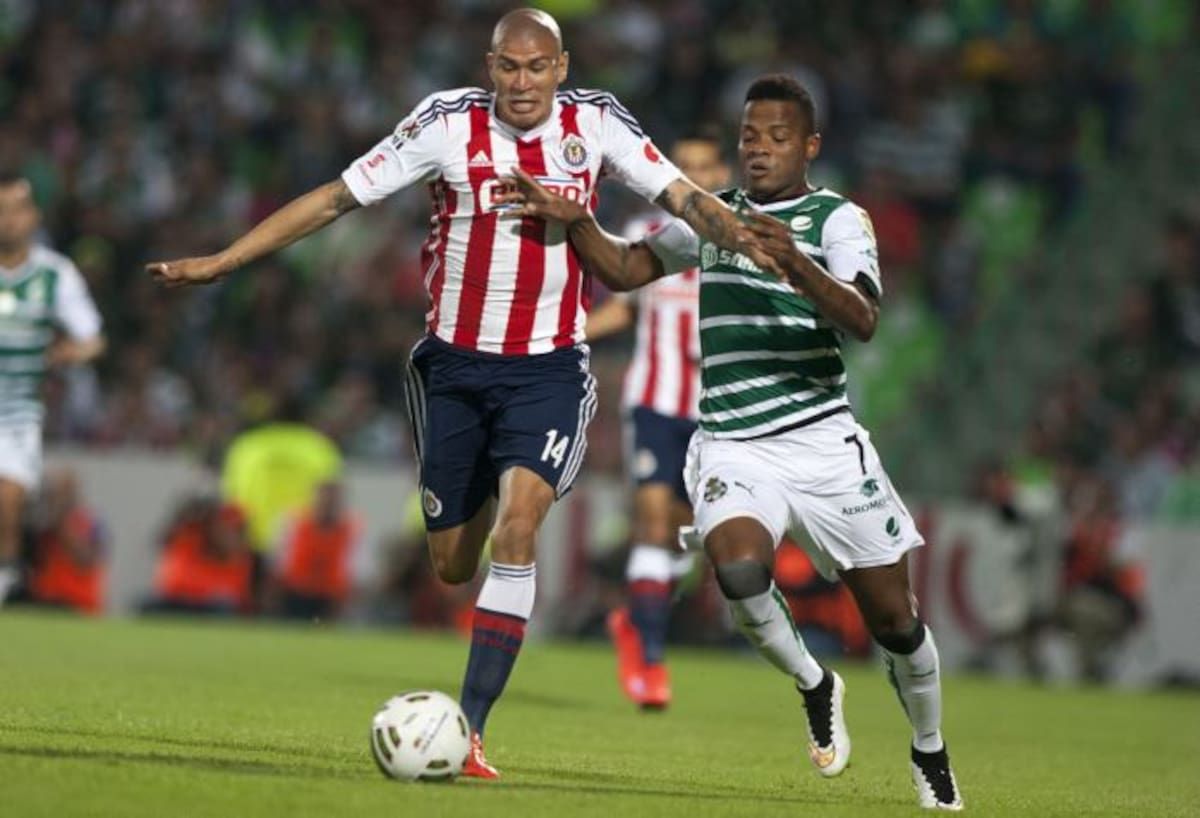 Andrés Rentería, jugador del Santos. AFP Julio Cesar Aguilar