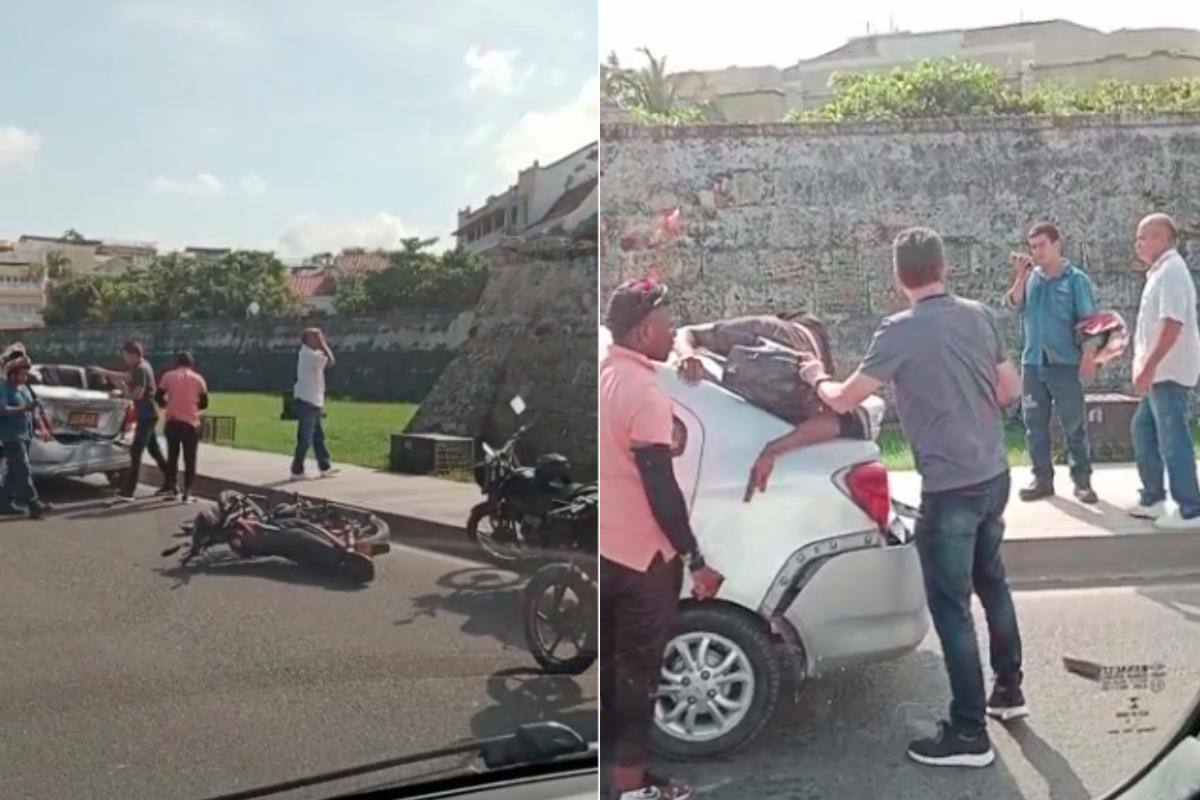 Video: Grave choque en la Avenida Santander deja un hombre herido