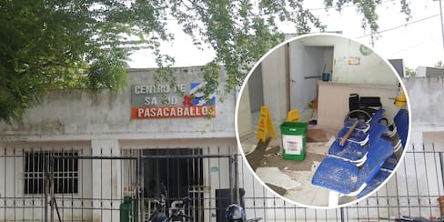 Cierran centro de salud de Pasacaballos por deterioro ante las lluvias