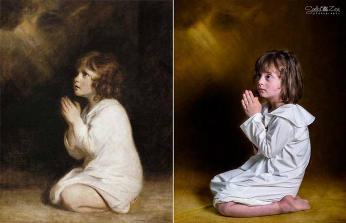 Obras de arte inspiradas en niños con síndrome de down Facebook Soela Zani