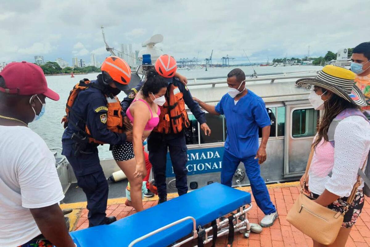 Evacúan a turista que fue herida por embarcación en Islas del Rosario