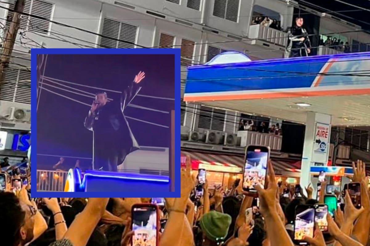 ¡Concierto en gasolinera! Bad Bunny y Arcángel en la grabación de ‘La Jumpa’