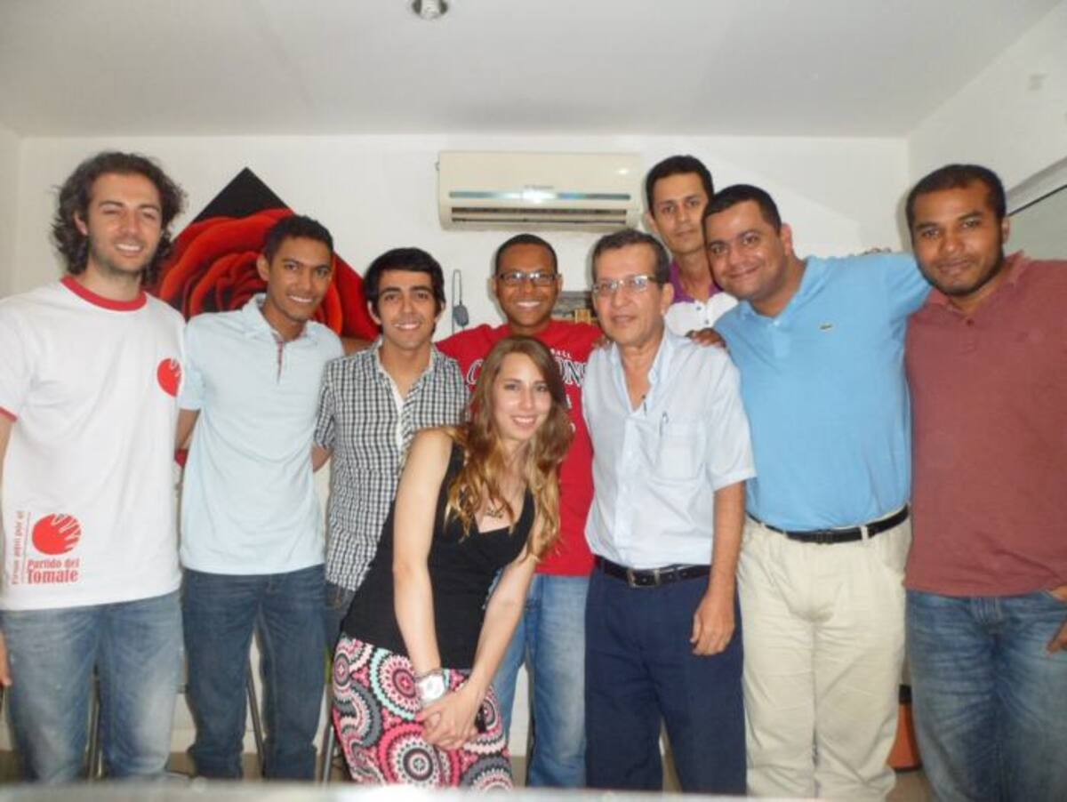 Integrantes del Partido del tomate en Cartagena