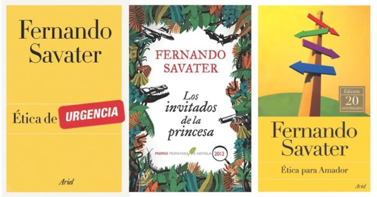 Portada de libros de Fernando Savater.