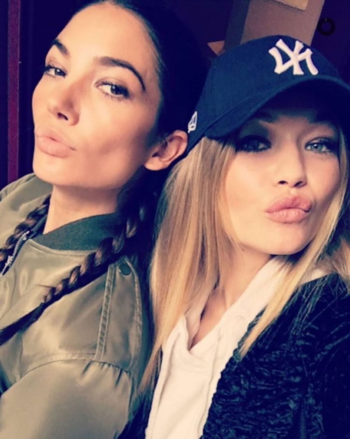 Lily Aldridge junto a Gigi Hadid Instagram