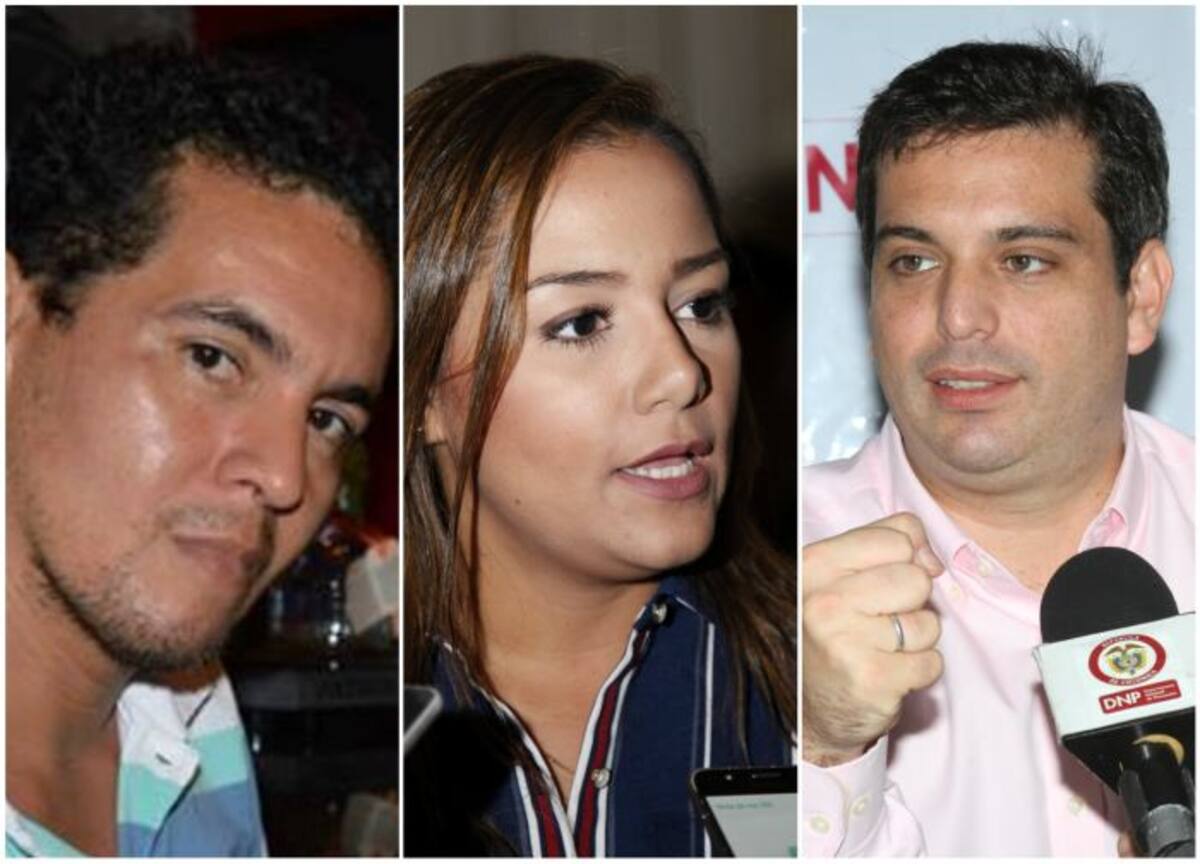 Alaín Cuadro, realizador de audivisuales sobre la pobreza; María Claudia Peñas, directora de Cartagena Cómo Vamos; y Simón Gaviria, director del DNP. Archivo